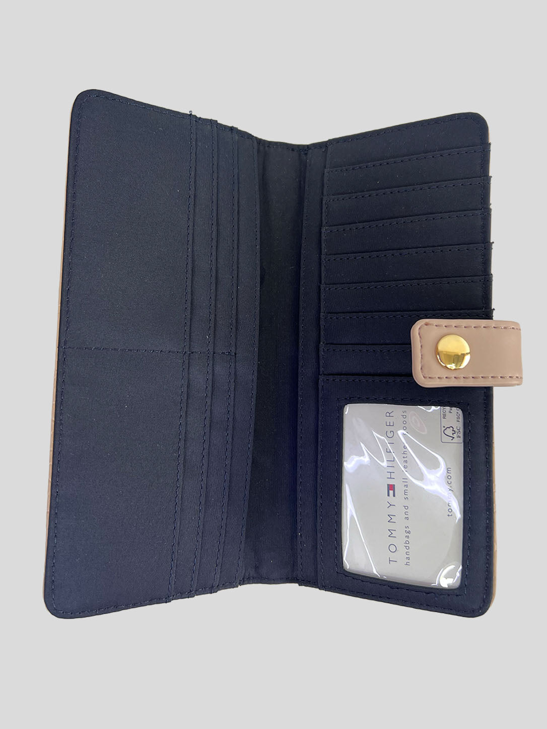 Porta documentos Tommy Hilfiger Logo TOMMY dorado 'Rosa Claro'