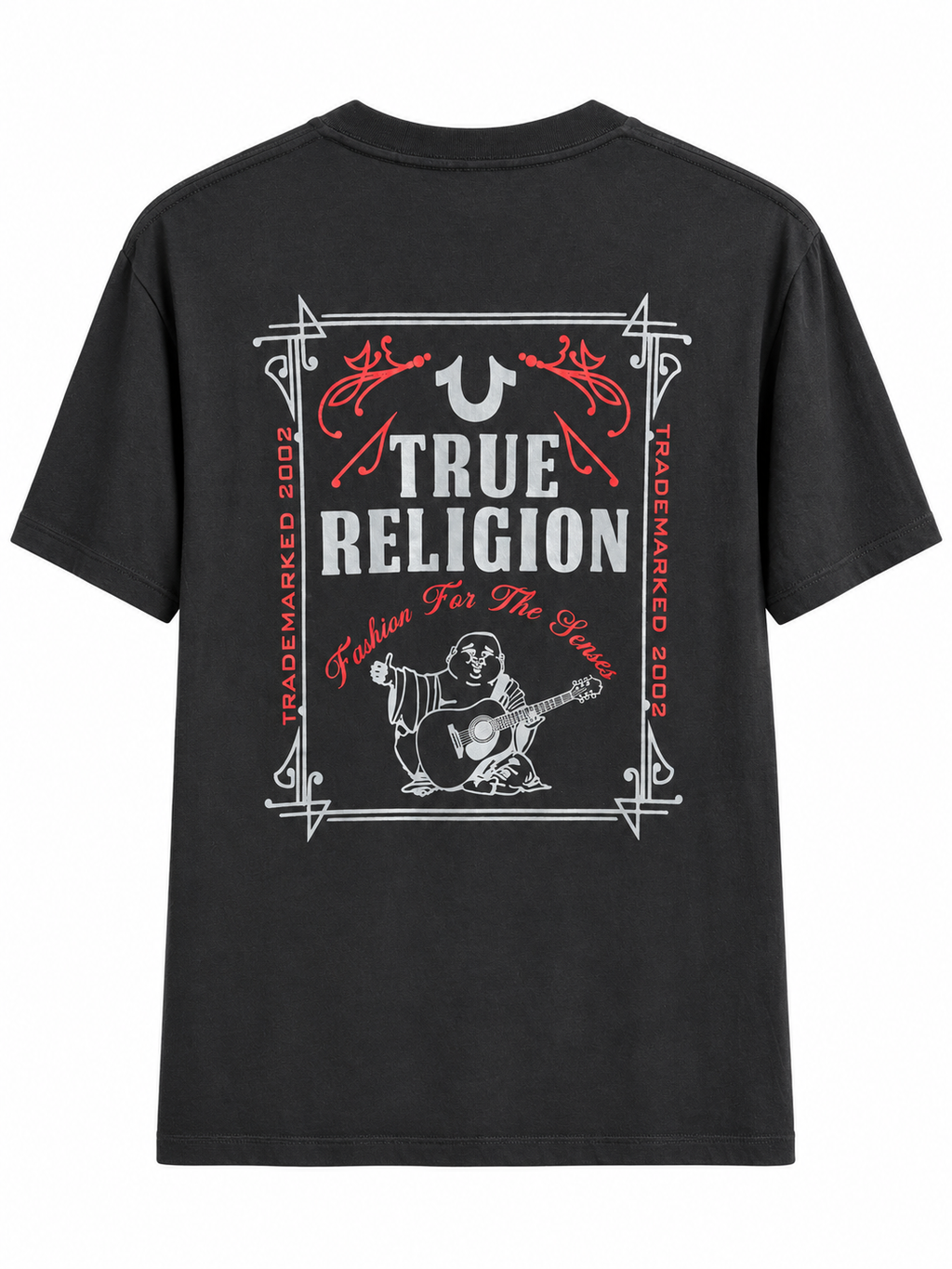 Polera True Religion TradeMarked  ‘Negra’