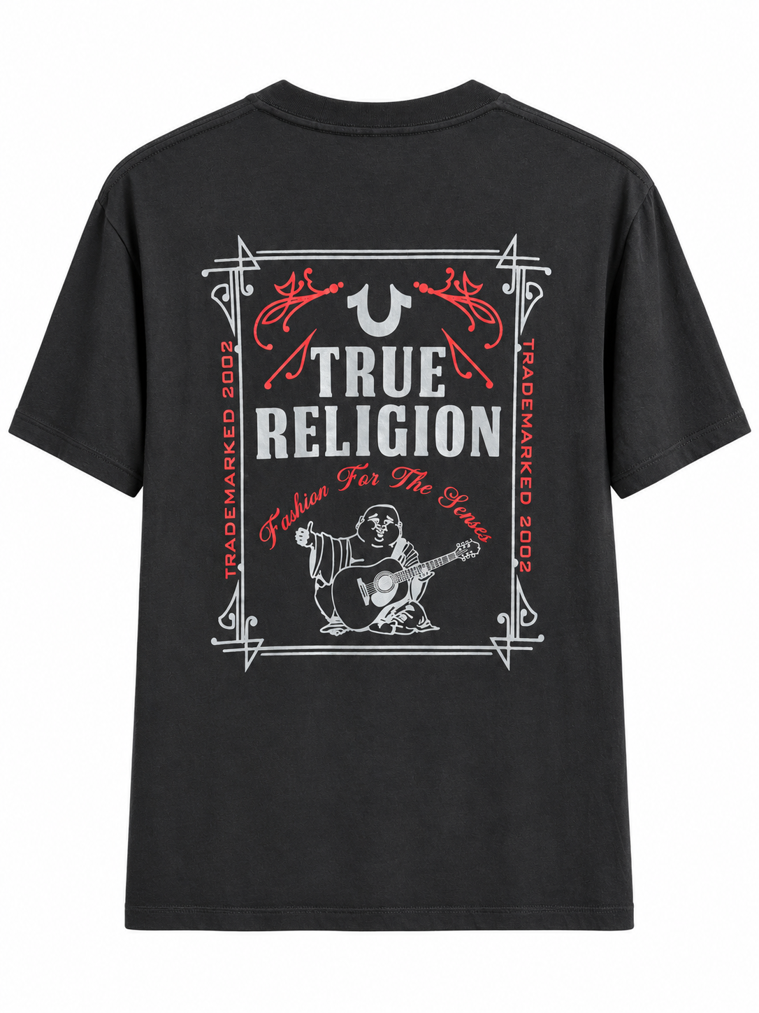 Polera True Religion TradeMarked  ‘Negra’