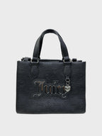 Bolso Crossbody Juicy Couture Logo Plateado  ‘Negro’