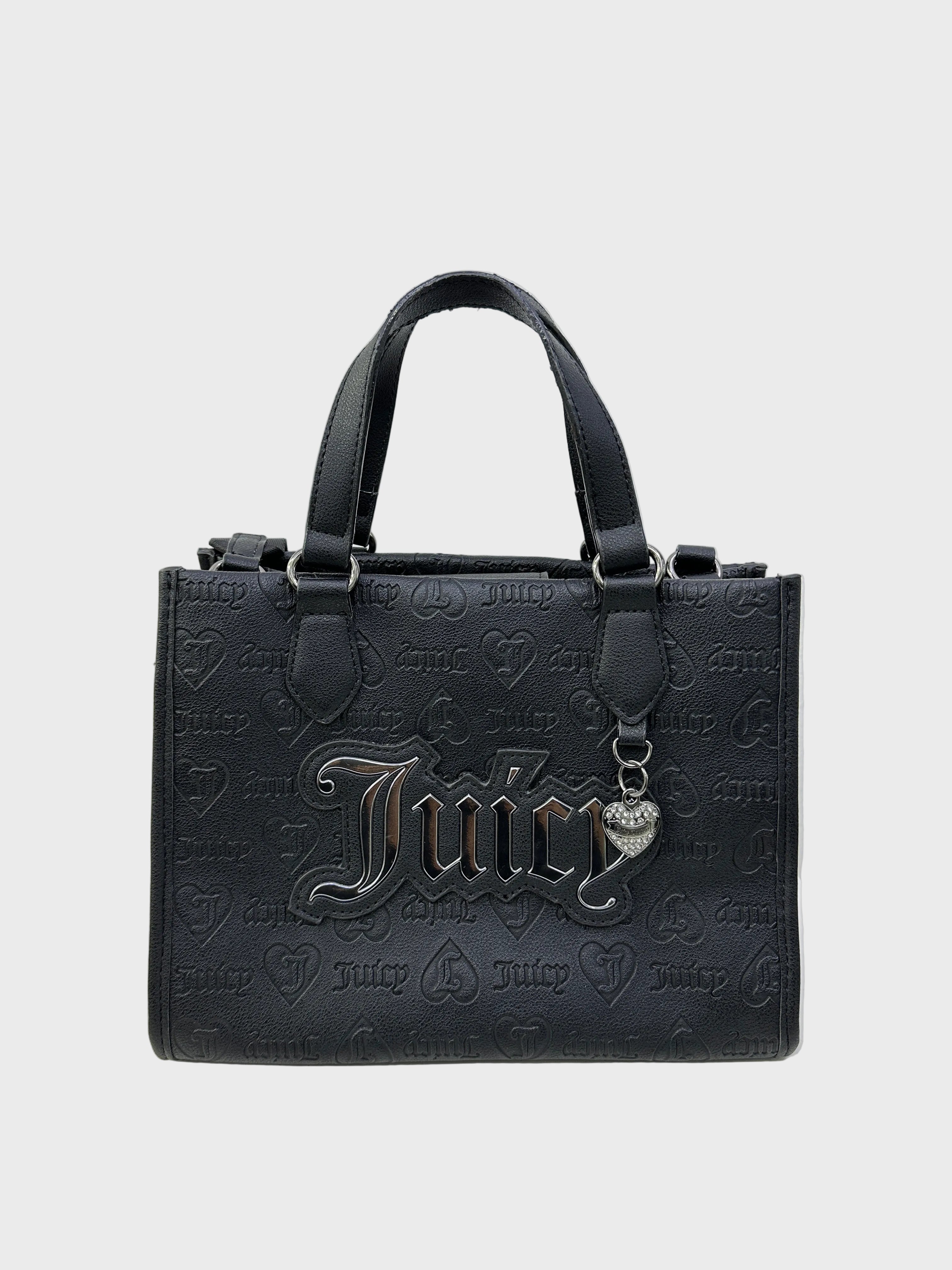 Bolso Crossbody Juicy Couture Logo Plateado  ‘Negro’