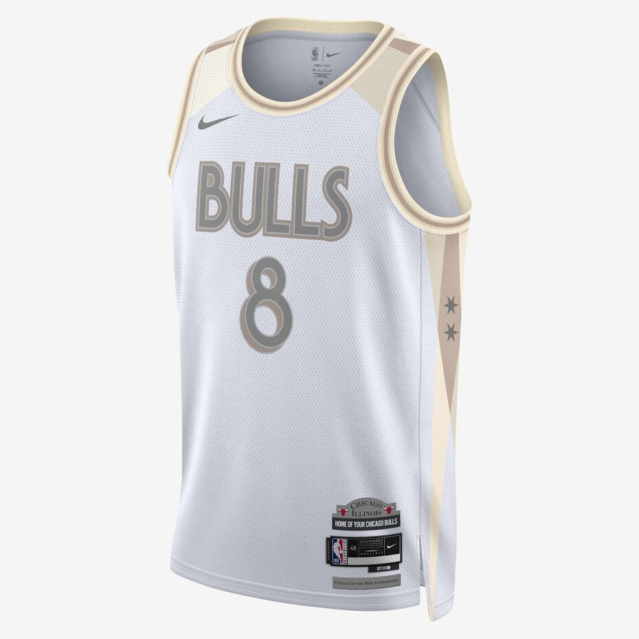 Camiseta Nike Zach LaVine Chicago bulls o 24/25 city edition ‘blanca’ l