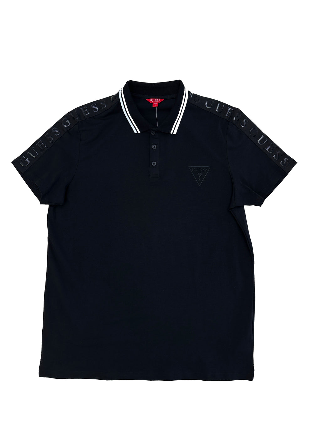 Polera Polo Guess Logos Hombro engo 'Negra'