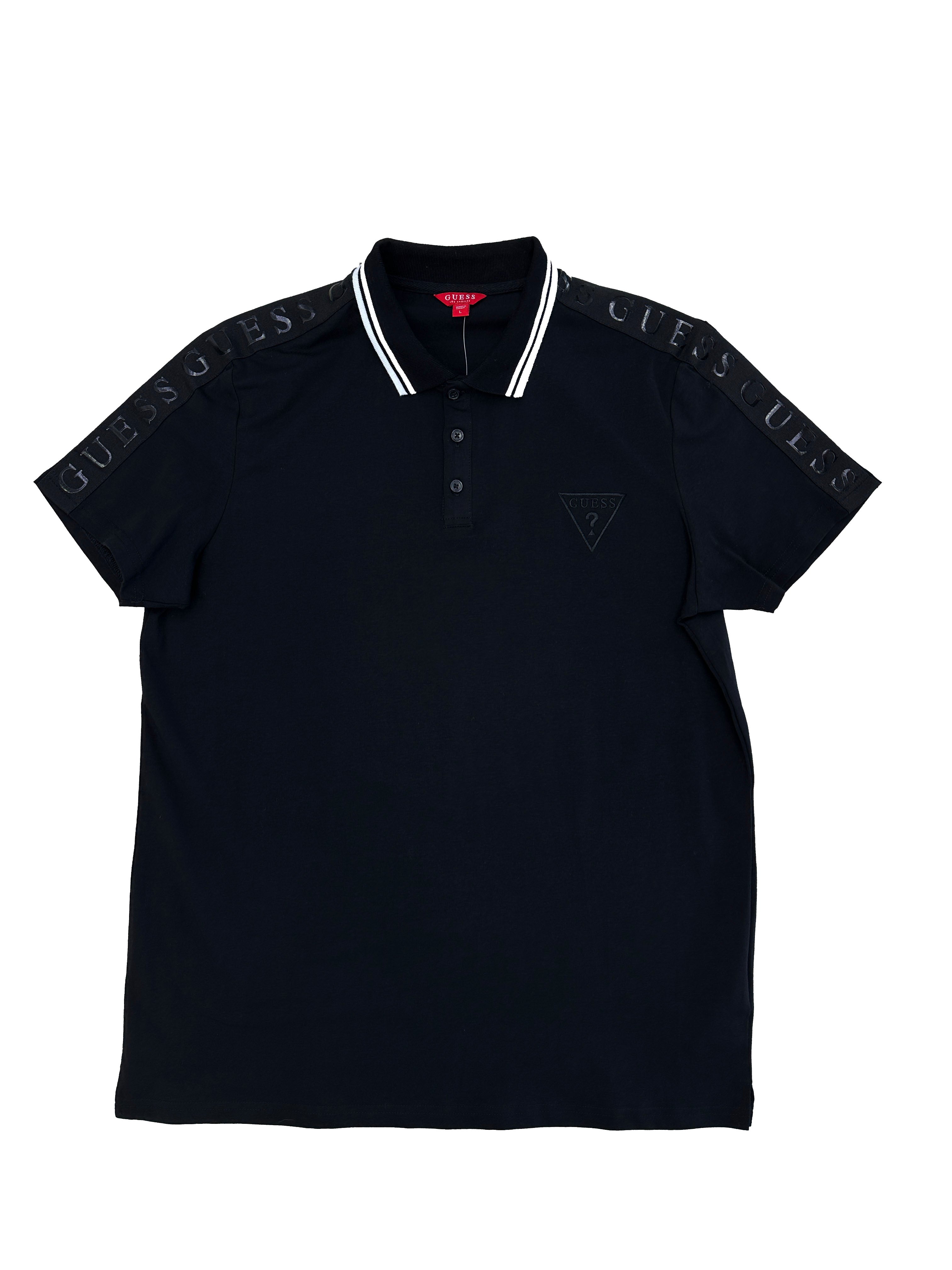 Polera Polo Guess Logos Hombro engo 'Negra'