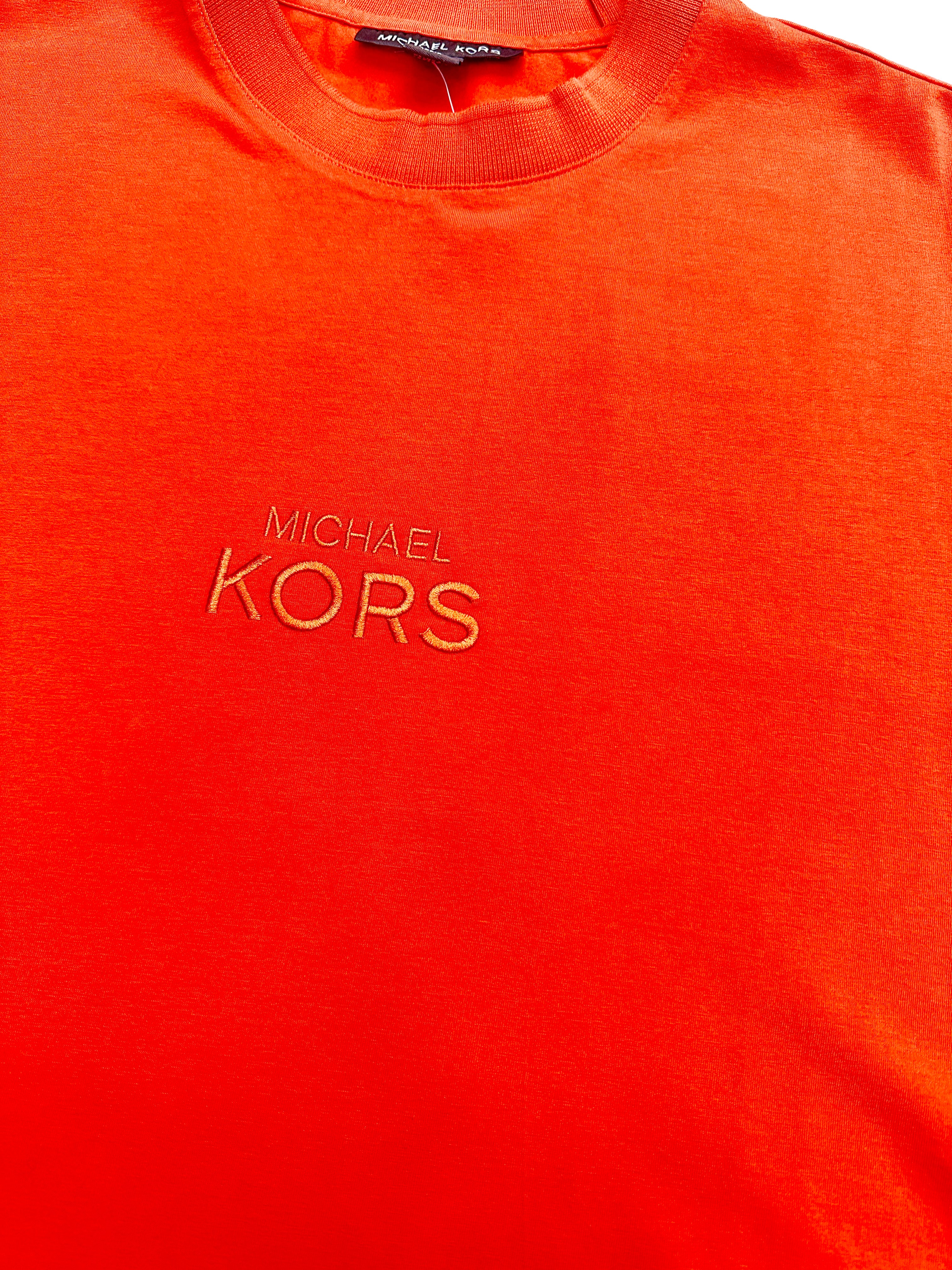 Polera Michael Kors Logo bordado Oversize 'Naranja'
