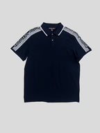 Polera Polo Michael Kors logo en hombros  ‘Negra’