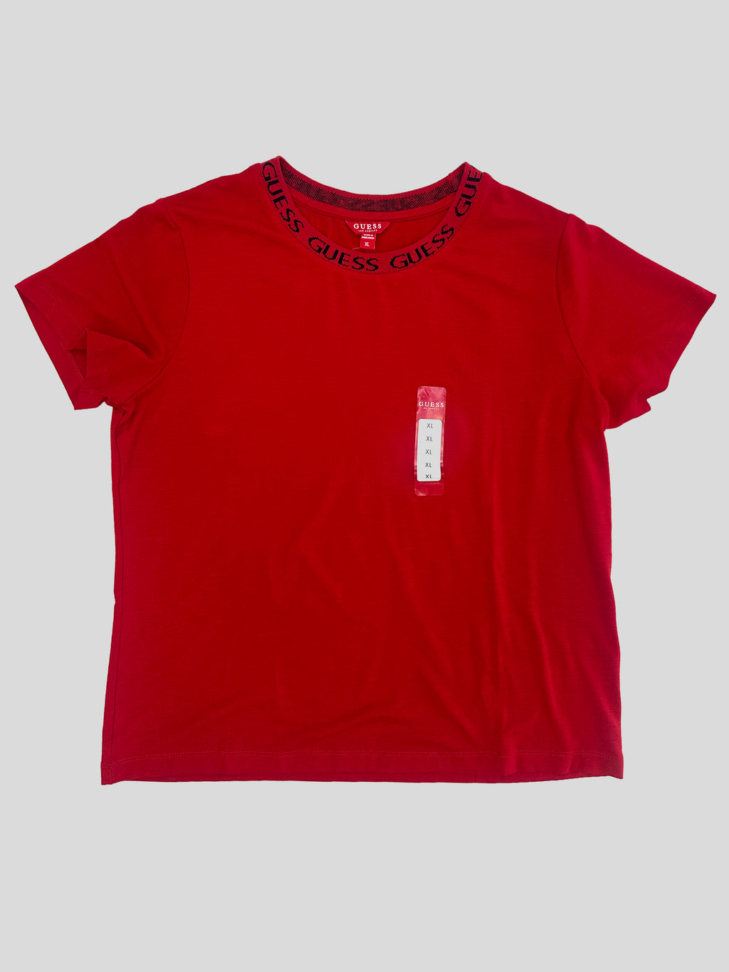 Polera Guess Logo en Cuello ‘Rojo’