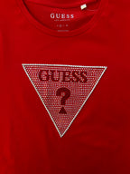 Polera Guess? Logo crystal front ‘Roja’