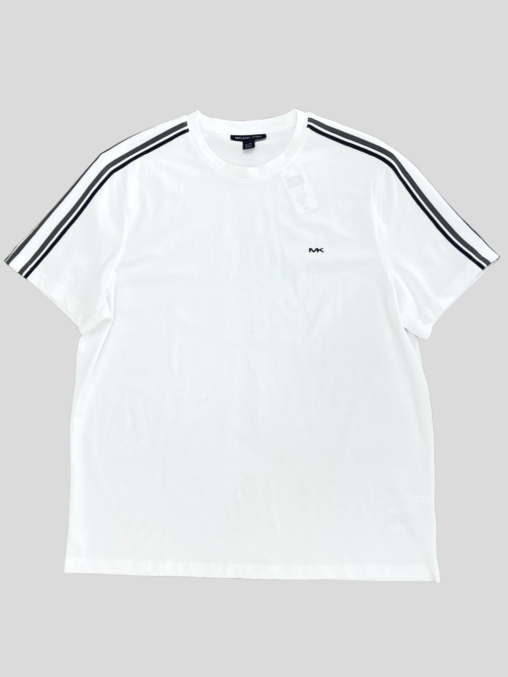 Polera Michael Kors Mk diseño lineal en Hombros ‘Blanca’