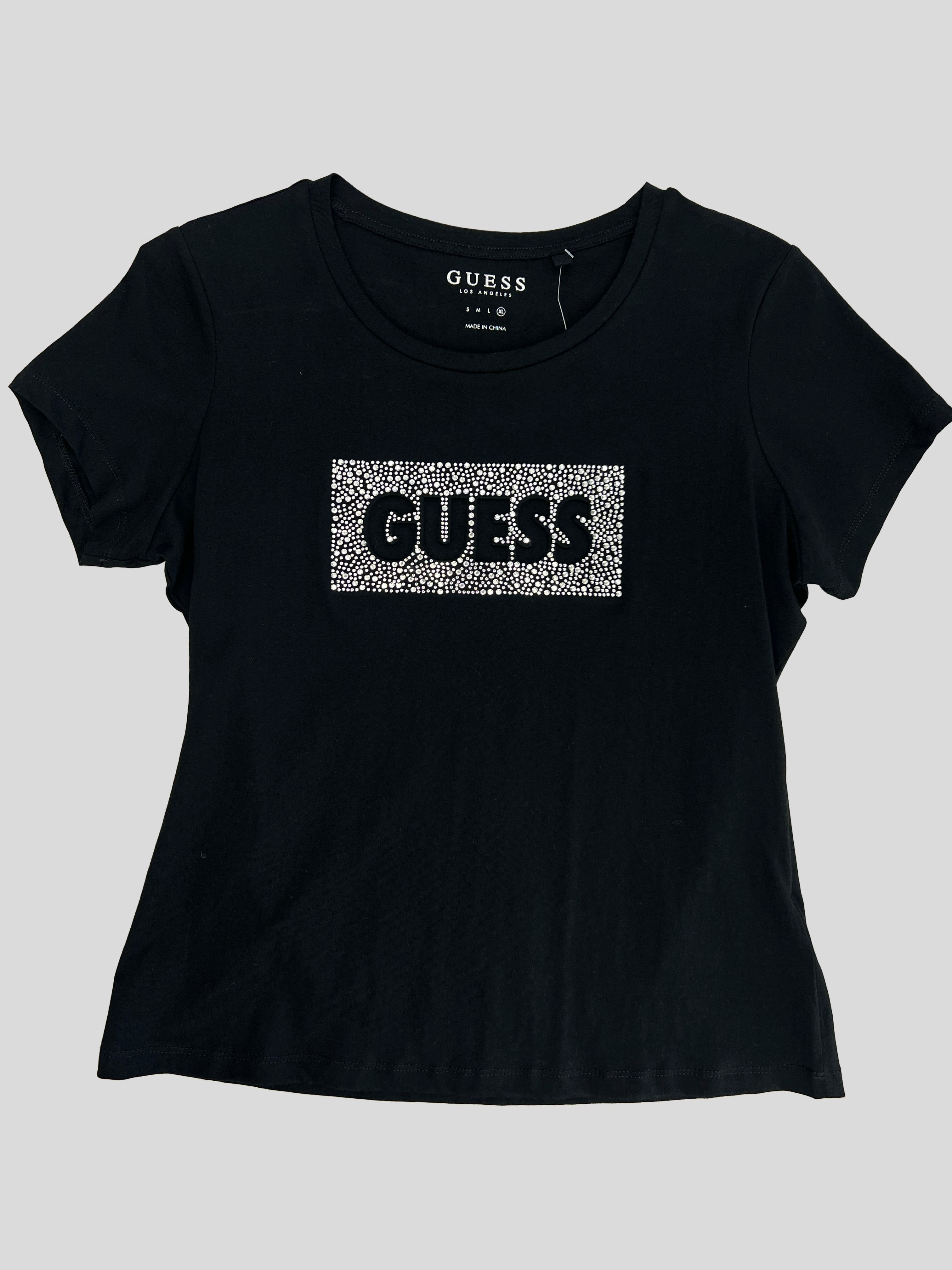 Polera Guess estampado reflejo ‘Negro’