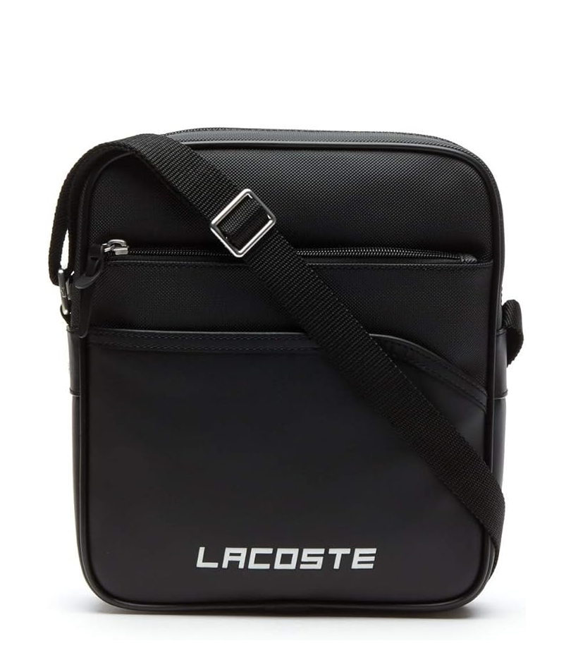Bolso Crossbody Lacoste ecocuero 'negro'