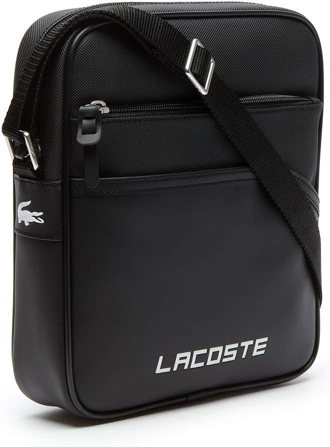 Bolso Crossbody Lacoste ecocuero 'negro'