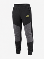 Pantalon buzo Nike Tech Fleece Kids (Gris/Grafito/ Swoosh amarillo)