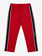 Pantalon Buzo Calvin Klein Franjas negras laterales 'Rojo'