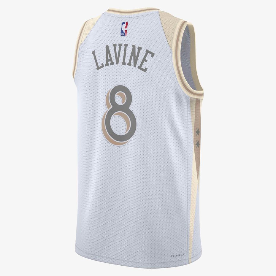 Camiseta Nike Zach LaVine Chicago bulls o 24/25 city edition ‘blanca’ l