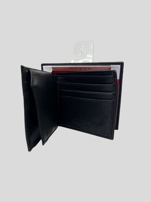 Billetera Guess ecocuero logo tricolor  ‘Negra’