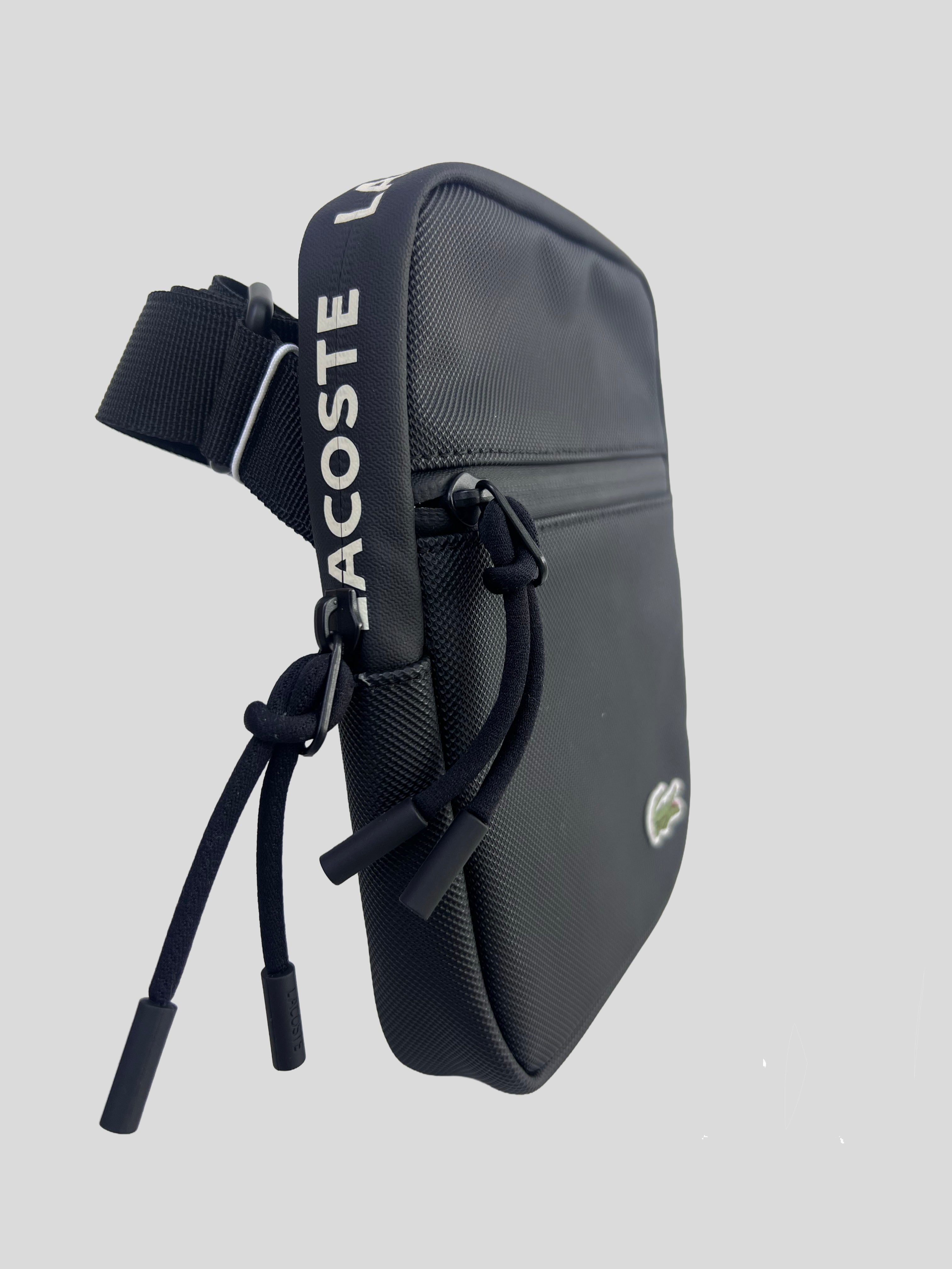 Bolso Crossbody Lacoste Logo en cierre 'Negro’