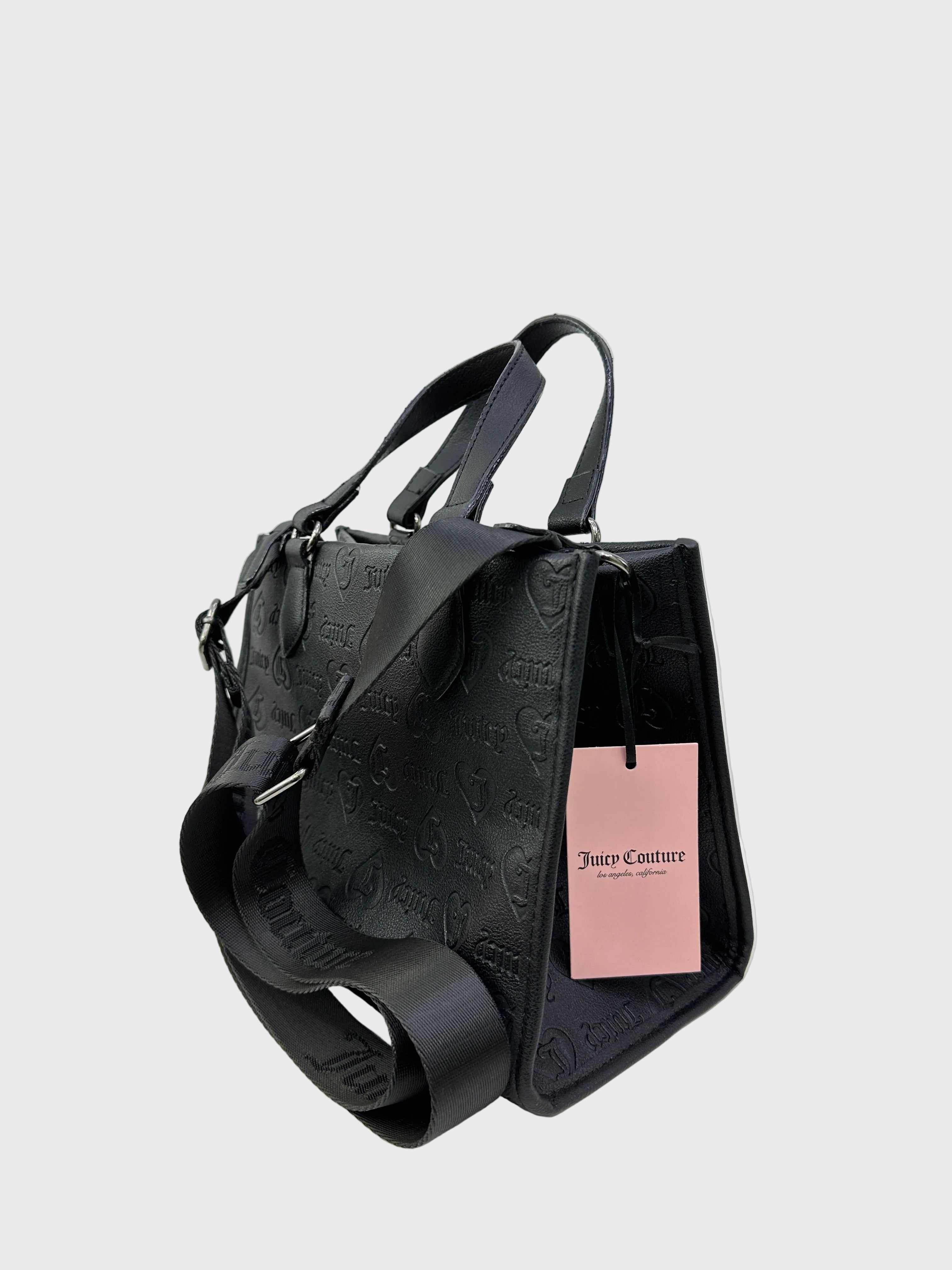 Bolso Crossbody Juicy Couture Logo Plateado  ‘Negro’