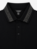 Polera Polo C/brillante en cuello ‘Negra’
