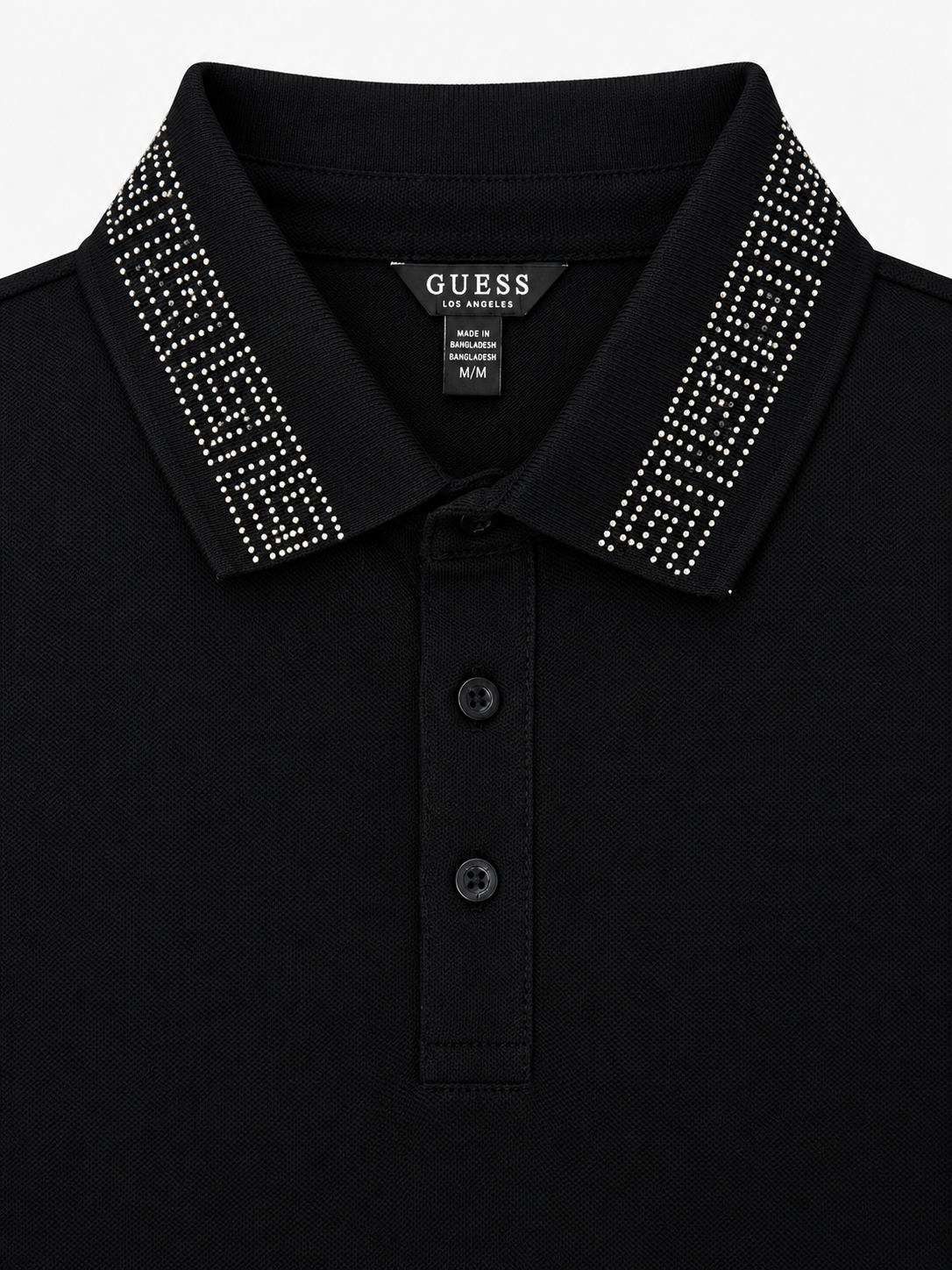 Polera Polo C/brillante en cuello ‘Negra’