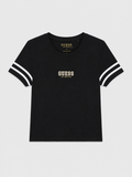 Polera Guess C/logo pequeño de brillantes  ‘negro’