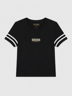 Polera Guess C/logo pequeño de brillantes  ‘negro’