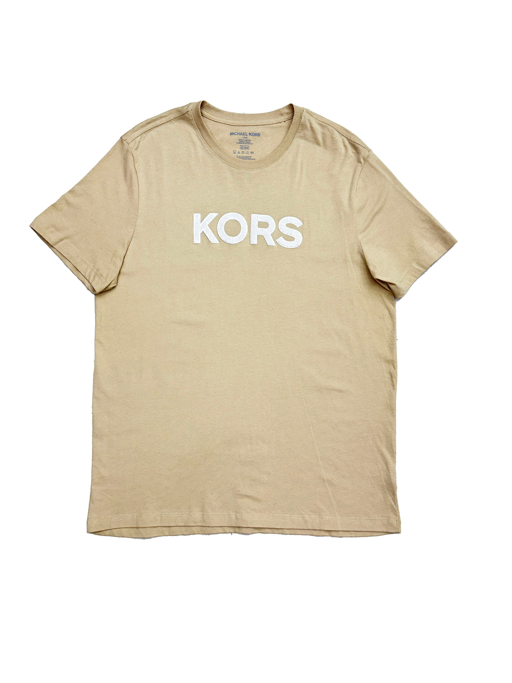Polera Michael Kors Logo 3D rubber 'Beige'