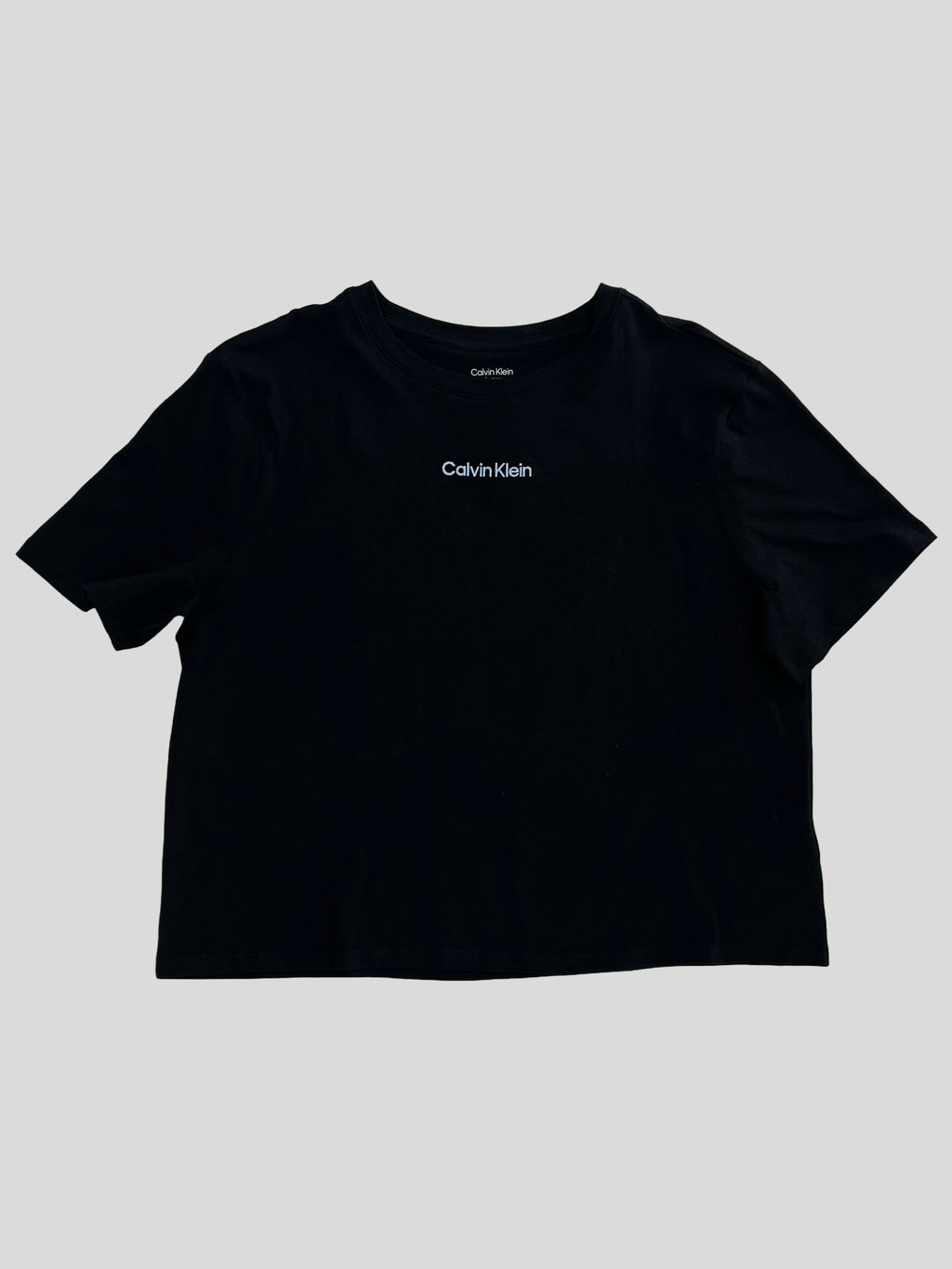 Polera Calvin Klein Logo bordado front 'Negra'