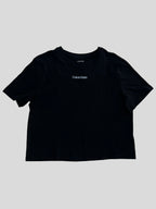Polera Calvin Klein Logo bordado front 'Negra'
