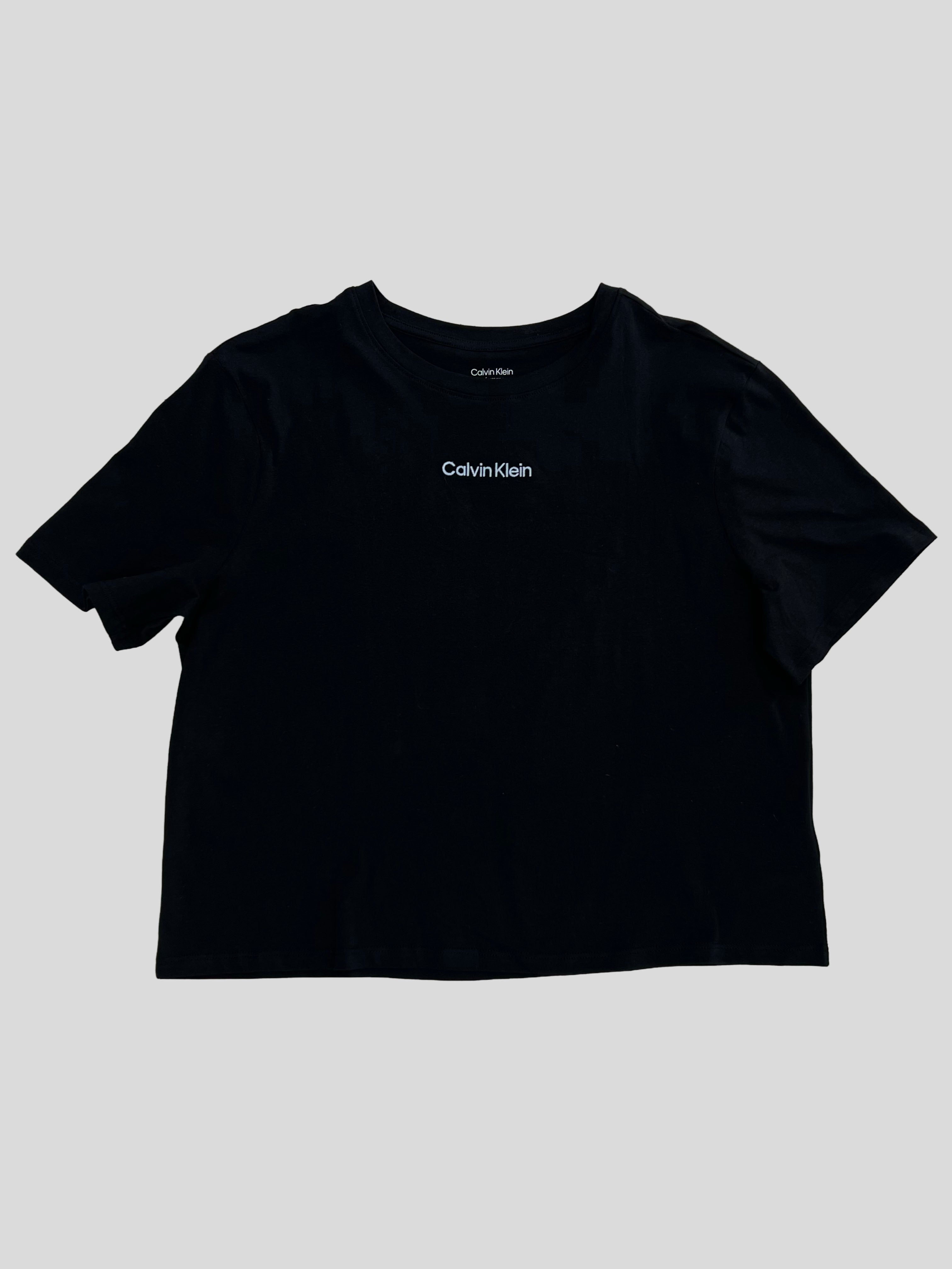 Polera Calvin Klein Logo bordado front 'Negra'