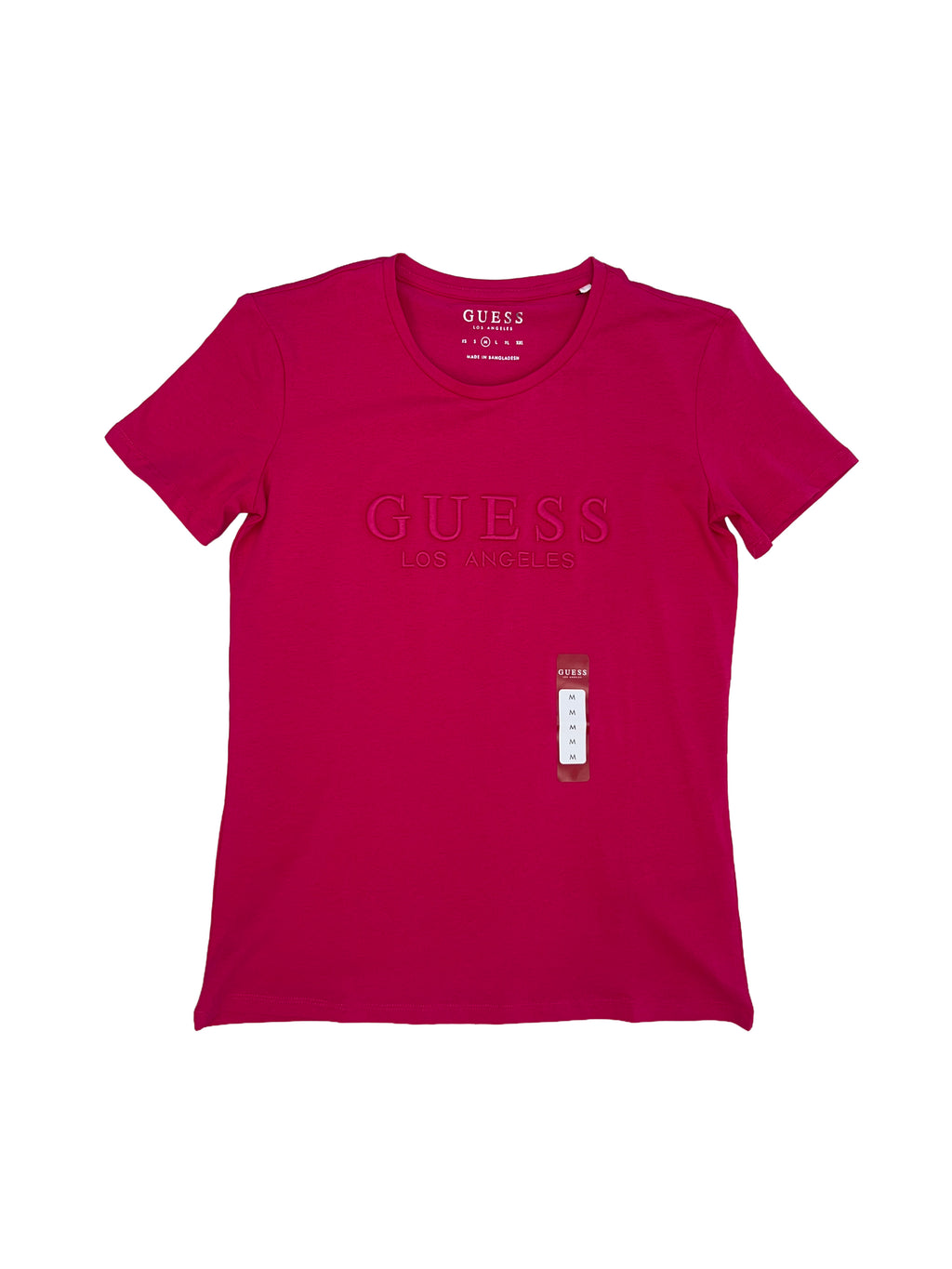 Polera Guess logo bordado ‘fucsia’