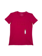 Polera Guess logo bordado ‘fucsia’