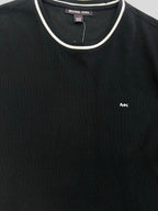 Polera Michael Kors Sport logo bordado línea cuello ‘Negra’