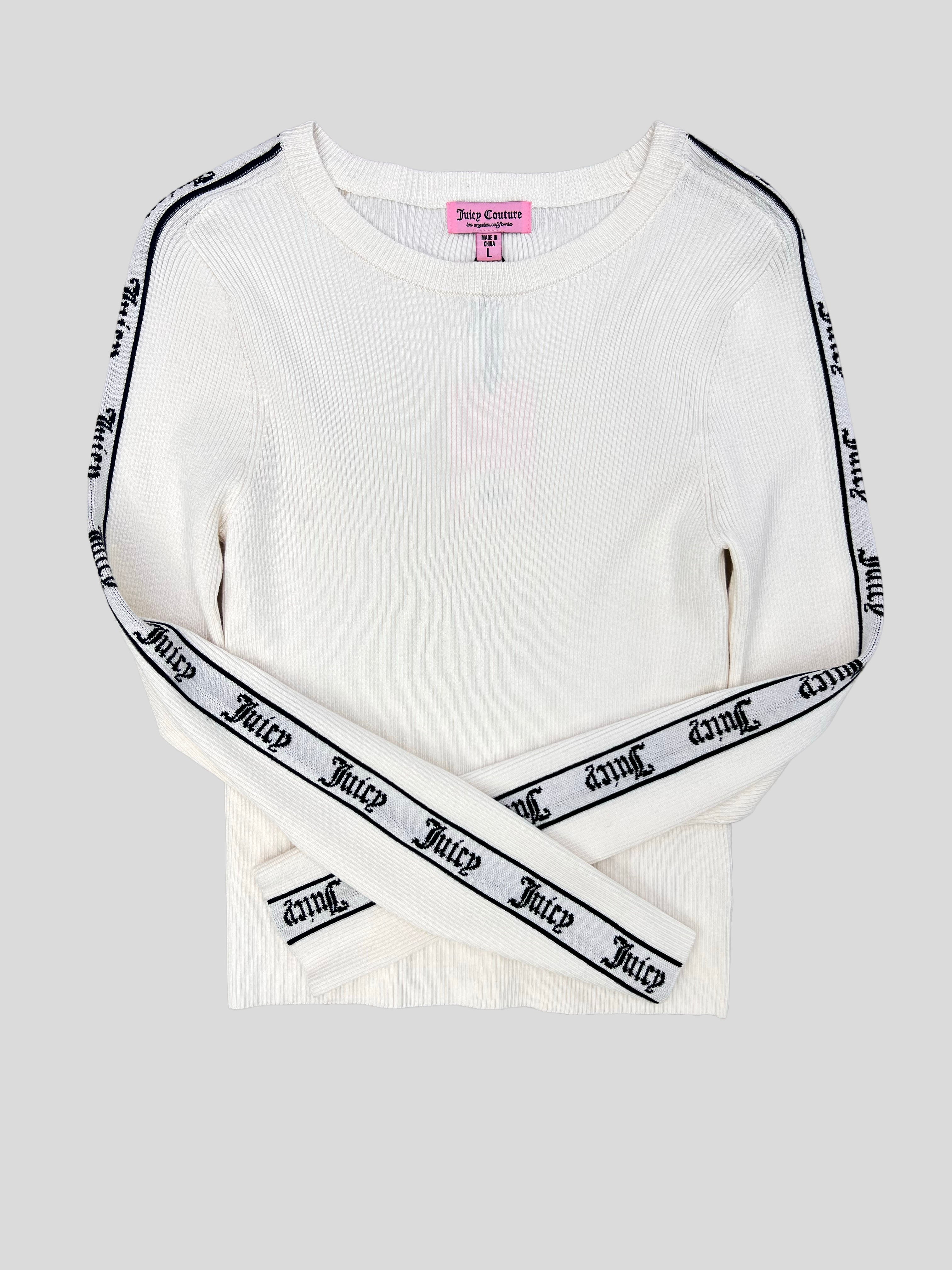 Sweater Juicy Couture Logo Brazos ‘Blanca'