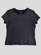 Polera Guess monogram Logo bordado ‘Negra’