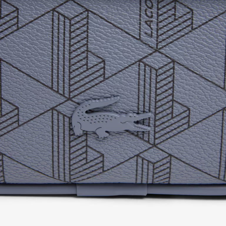 Bolso crossbody Lacoste 'Gris Azulado'