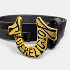 Cinturon True Religion Hebilla logo U Letras ‘Negro’