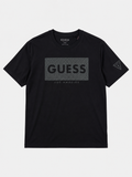 Polera Guess Box Logo estampado Los Angeles ‘Negra’