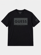 Polera Guess Box Logo estampado Los Angeles ‘Negra’