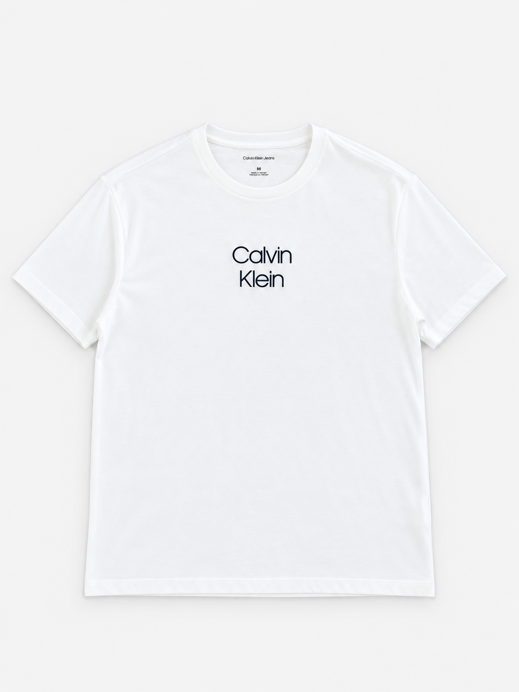 Polera Calvin Klein Logo bordado front ‘Blanca’
