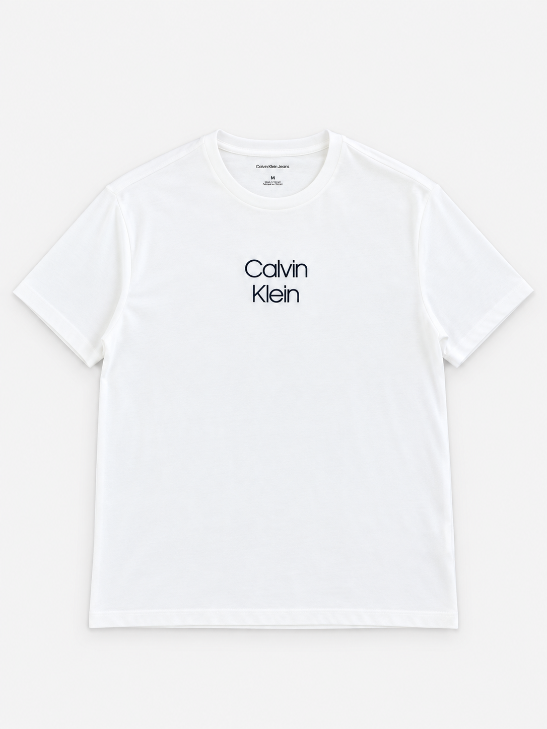 Polera Calvin Klein Logo bordado front ‘Blanca’