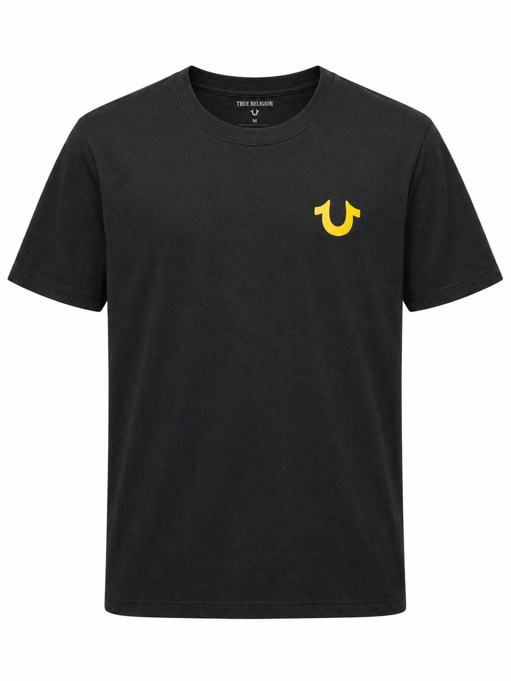 Polera True Religion FFS logo amarillo ‘Negra’
