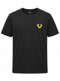 Polera True Religion FFS logo amarillo ‘Negra’
