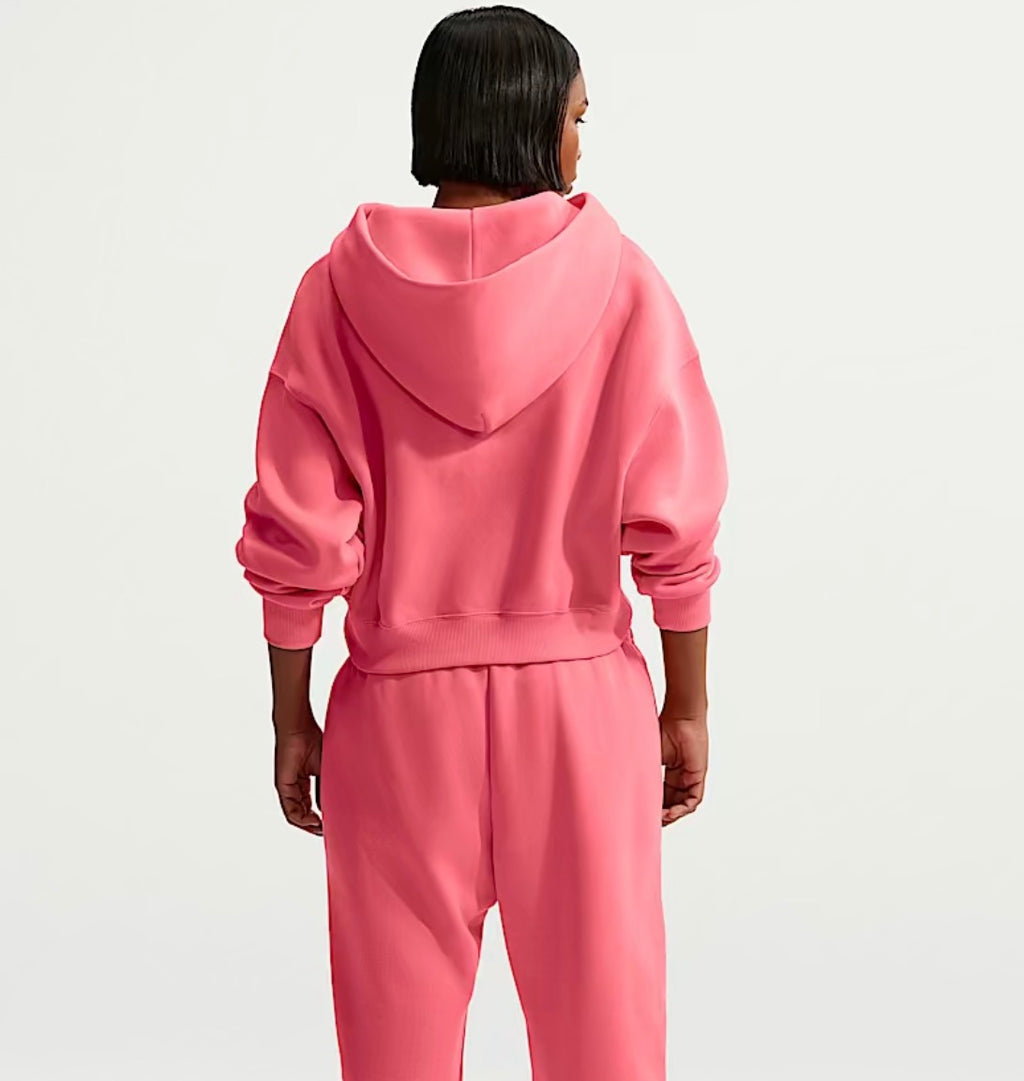 Poleron Mujer Nike swoosh bordado Oversize 'Rosado'