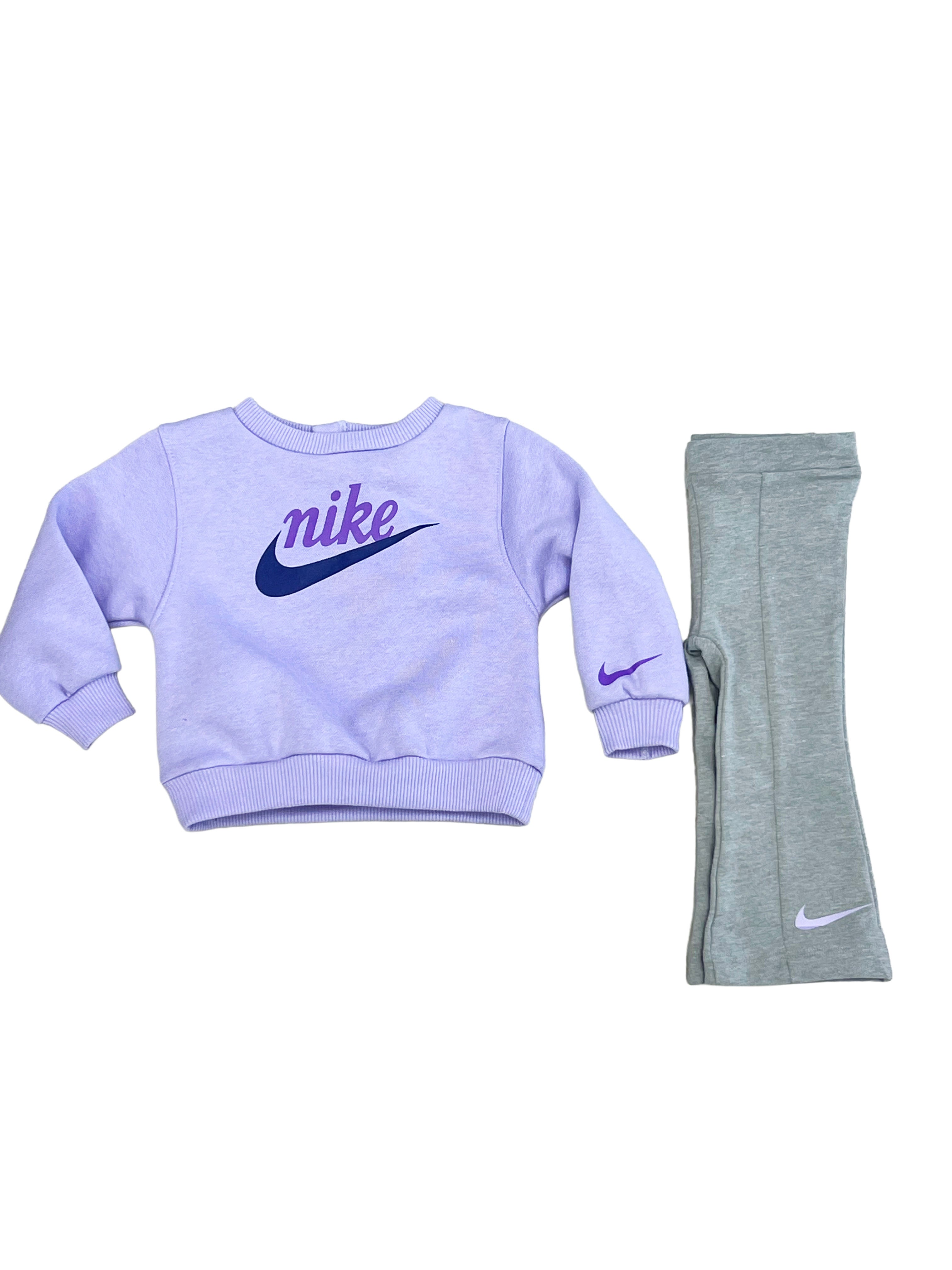 Conjunto Nike para niña ‘Morado/Gris’