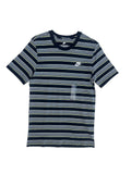 Polera Nike Logo bordado Rayas ‘negro/gris’