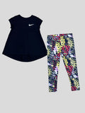 Conjunto Infantil Nike 2P ‘Negro/colores’