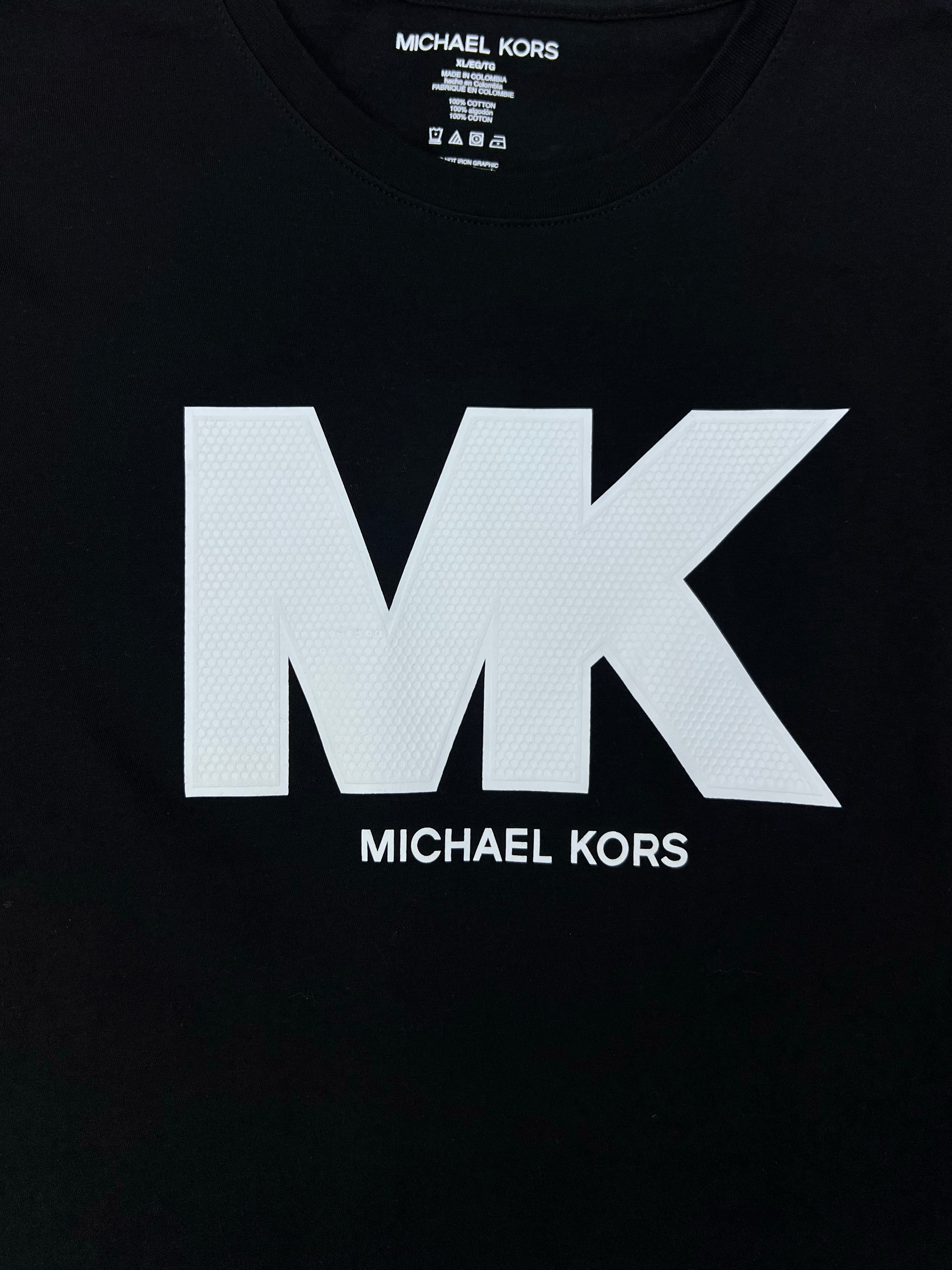 Polera Michael Kors logo Goma  MK  ‘Negra’