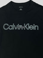 Polera Calvin Klein logo box pecho  ‘Negra’