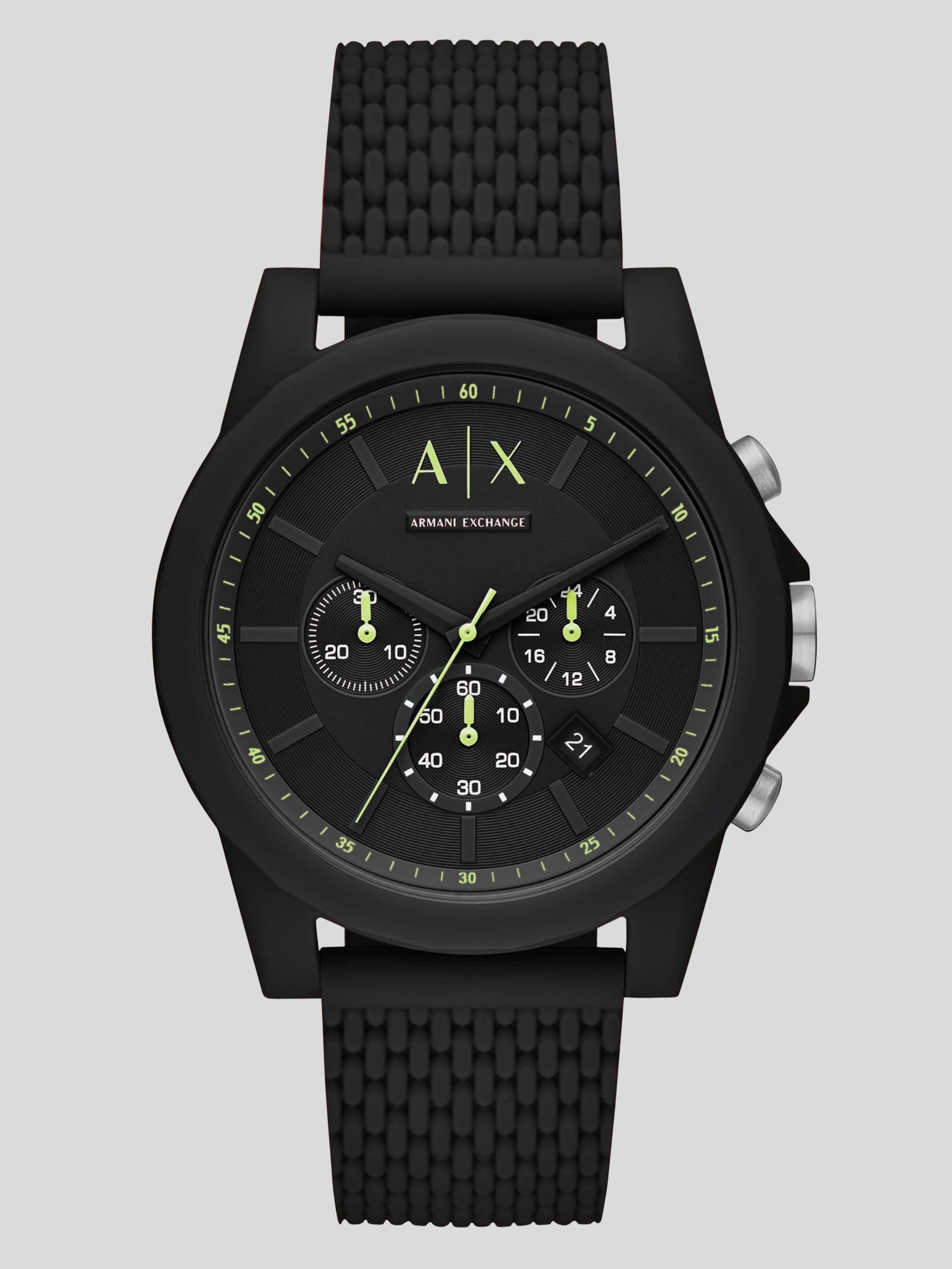 Reloj Armani Exchange Silicone ‘Negro Se Verde’